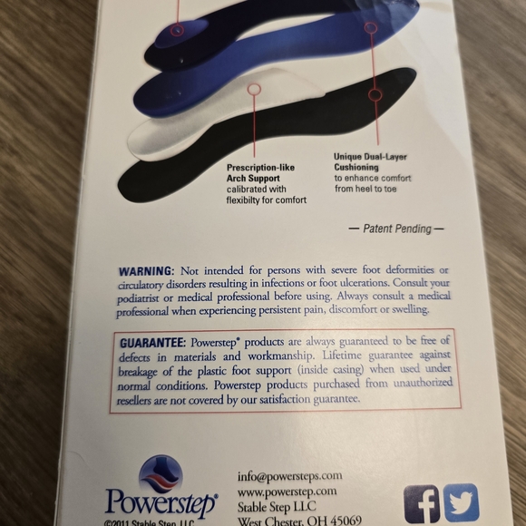 ProTech Full Length Orthotic Supports - Black and Blue - Picture 8 of 9